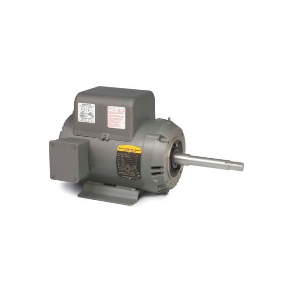 Baldor-Reliance Motor JPL1508T, 5HP, 1725RPM, 1PH, 60HZ, 213JP, 3727L, OPSB, F1
